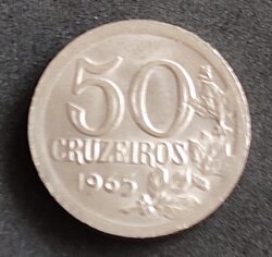 Moeda Brasil 1965 50 Cruzeiros 5