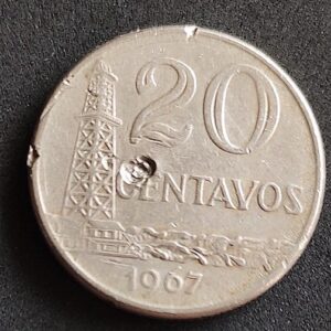 Moeda Brasil 1967 20 Centavos 3