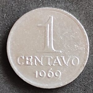 Moeda Brasil 1969 1 Centavo 1
