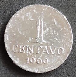 Moeda Brasil 1969 1 Centavo 3