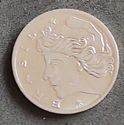 Moeda Brasil 1969 1 Centavo 7
