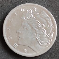 Moeda Brasil 1969 5 Centavos 3