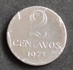 Moeda Brasil 1975 2 Centavos 3