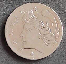 Moeda Brasil 1975 2 Centavos Alimentos para o Mundo 1