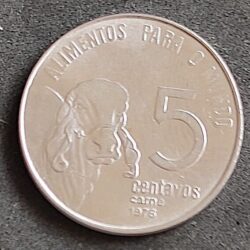 Moeda Brasil 1976 5 Centavos 1