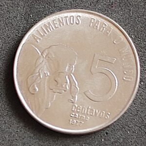 Moeda Brasil 1977 5 Centavos 1