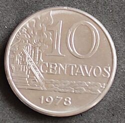 Moeda Brasil 1978 10 Centavos 1