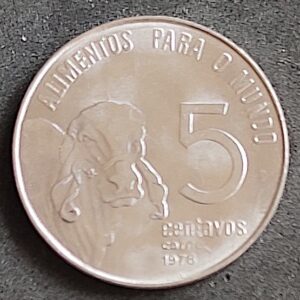 Moeda Brasil 1978 5 Centavos 1
