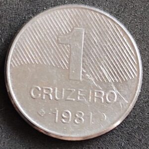 Moeda Brasil 1981 1 Cruzeiro 3