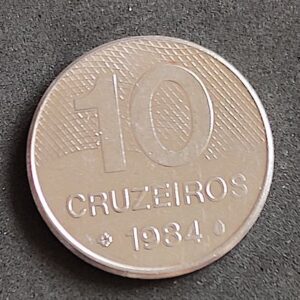 Moeda Brasil 1984 10 Cruzeiros 1