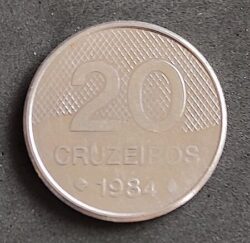 Moeda Brasil 1984 20 Cruzeiros 1