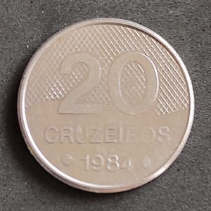 Moeda Brasil 1984 20 Cruzeiros 1