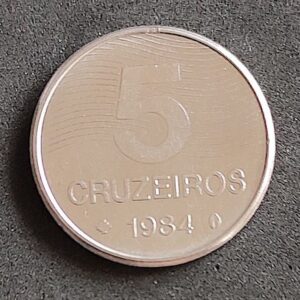 Moeda Brasil 1984 5 Cruzeiros 1