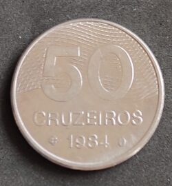 Moeda Brasil 1984 50 Cruzeiros 1