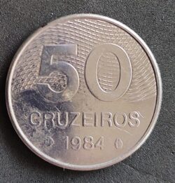 Moeda Brasil 1984 50 Cruzeiros 3