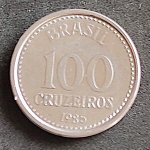 Moeda Brasil 1985 100 Cruzeiros 3