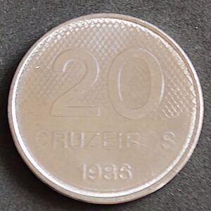 Moeda Brasil 1986 20 Cruzeiros 1