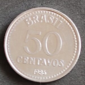 Moeda Brasil 1986 50 Centavos 1