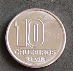 Moeda Brasil 1991 10 Cruzeiros 1