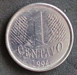 Moeda Brasil 1994 1 Centavo 1