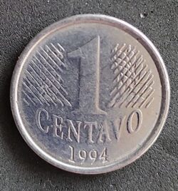 Moeda Brasil 1994 1 Centavo 3