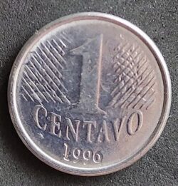 Moeda Brasil 1996 1 Centavo 3