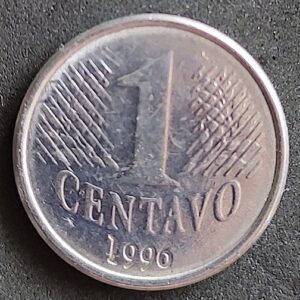 Moeda Brasil 1996 1 Centavo 3
