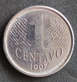 Moeda Brasil 1997 1 Centavo 1