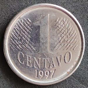Moeda Brasil 1997 1 Centavo 1