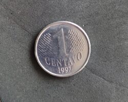 Moeda Brasil 1997 1 Centavo 3