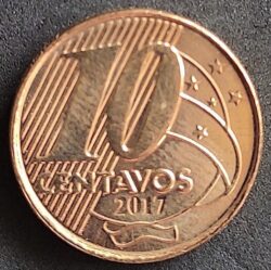 Moeda Brasil 2017 10 Centavos Soberba 1