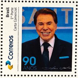 PB 186 Selo Personalizado Silvio Santos SBT Televisao Comunicacao 2020