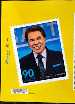 PB 186 Selo Personalizado Silvio Santos SBT Televisão Comunicacao 2020 Vinheta