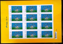 PB 91 Selo Personalizado 50 Anos Clube Filatélico Numismático de Uberlândia CFNU 2017 Folha G