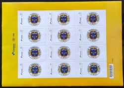 PB 96 Selo Personalizado Básico Sociedade Numismática Brasileira São Paulo 2018 Folha G
