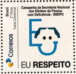 PB 189 Selo Personalizado Eu Respeito Direitos da Pessoa com Deficiencia 2020