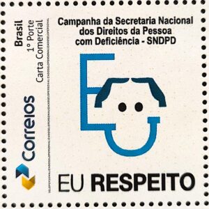 PB 189 Selo Personalizado Eu Respeito Direitos da Pessoa com Deficiencia 2020