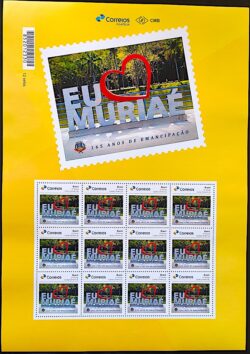 PB 190 Selo Personalizado Eu Amo Cidade Muriae 2020 Folha