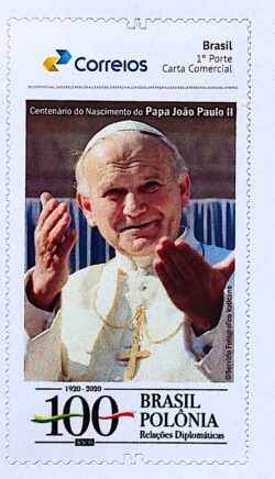PB 188 Selo Personalizado Papa Joao Paulo II Religiao 2020