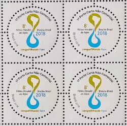 C 3750 Selo 8 Forum Mundial da Agua 2018 Quadra