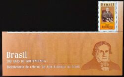 C 3827 Selo Bicentenario da Independencia Jose Bonifacio 2019 Direita Com Vinheta