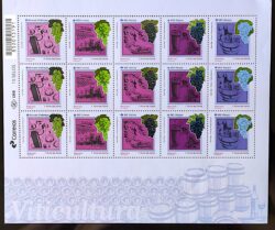 C 3974 Selo Viticultura Bebida Vinho Uva 2020 Folha