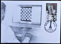 Cartao Postal Xadrez Mao Quirguistao Kyrgyzstan 2020