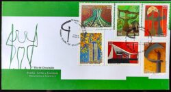 Envelope FDC 724 Brasilia Sonho e Realidade Catedral 2010 CBC DF