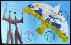 Envelope FDC Brasília Patrimônio Mundial 2017 2 Carimbos