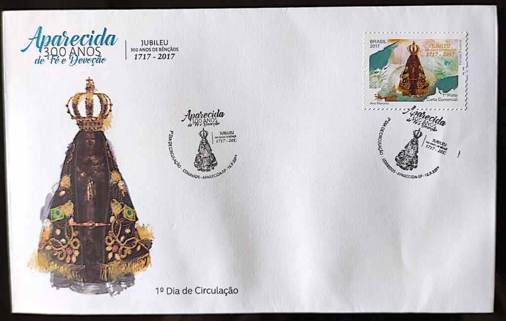 Envelope FDC Nossa Senhora Aparecida Jubileu 300 Anos 2017 Selo C 3706 ...