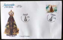 Envelope FDC Nossa Senhora Aparecida Jubileu 300 Anos 2017 Selo C 3706 CBC DF
