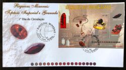 Envelope FDC 710 Riquezas Minerais Bloco 123 2001 CBC RJ
