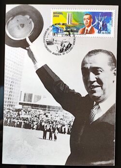 Maximo Postal 2002 Brasília Juscelino Kubitschek Chapéu CBC DF