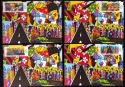 Maximo Postal 2004 450 Anos de São Paulo Romero Britto Arte Cartao Postal CBC SP